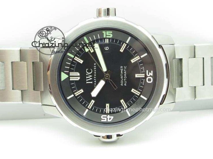 MIROTIME 0720 UrbanStyle Aquatimer Automatic IW329002 V6F 1:1 Best Edition Black Dial On SS Bracelet MIYOTA 7317